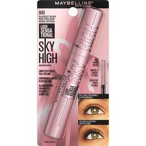 2/$20 NWT Maybelline Lash Sensational Sky High Mascara Blackest Black